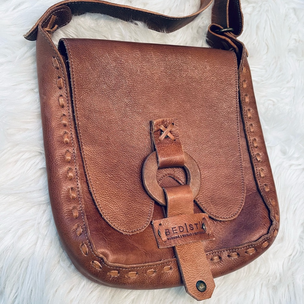 Brown Leather Crossbody Bag - Bedstu Inspired - Picture 13 of 14